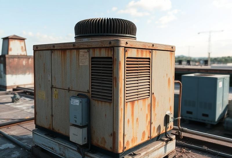 Rooftop HVAC Replacement - Before