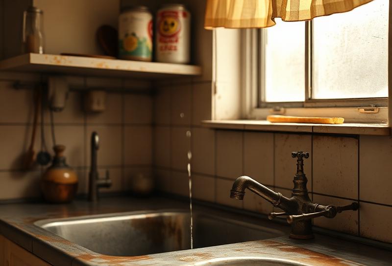 Kitchen Faucet & Fixture Upgrade - Before